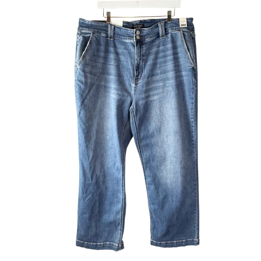 Judy‎ Blue High Waist Wide Leg Jeans Medium Wash Women's Size 22W